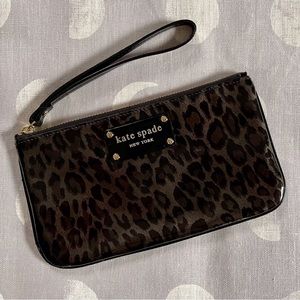 Kate Spade Leopard Print Wristlet
